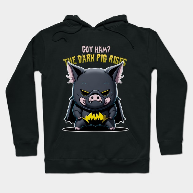 Got Ham? the Super Pig Cartoon Hoodie by Kingrocker Clothing